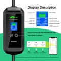 Miniatyrbillede 3 af 4: Bærbar EV-lader, 3,6KW effektudgang, smart WiFi-kontrol,TYPE2