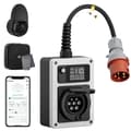 Miniatyrbillede 1 af 2: EV-lader, maksimal effekt 11 kW, justerbar strøm 6A-16A,11kW med App, Type 2 Stik