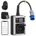 Miniatyrbillede 1 af 2: EV Mobile Wallbox, 7,4 kW strøm, fjernbetjening via app,Type2 stik, 7.4kW CEE stik
