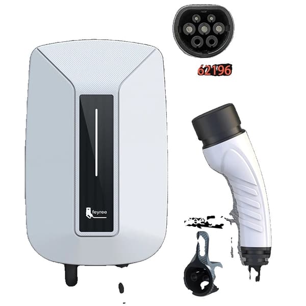 EV-lader, 7KW effektudgang, 32A strømvurdering,type2 7KW 32A