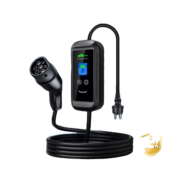 Bærbar EV-lader, 3,6 kW maksimal effekt, 3,5 m længde,3.6KW APP 3.5M, TYPE2
