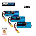 Miniatyrbillede 2 af 2: DXF Lipo-batteri, 7200mAh, 11.1V 80C,3PCS3S720080CXT90