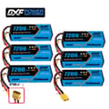 Miniatyrbillede 1 af 2: DXF Lipo-batteri, 7200mAh, 11.1V 80C,6PCS3S720080CXT90