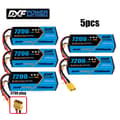 Pikkukuva 2 / 2: DXF Lipo-akku, 7200mAh, 11.1V 80C,5PCS3S720080CXT90
