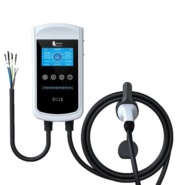 Smart EV Opladningsstation, 22KW Strøm, WiFi Forbindelse,22KW 32A 3 faser, TYPE2