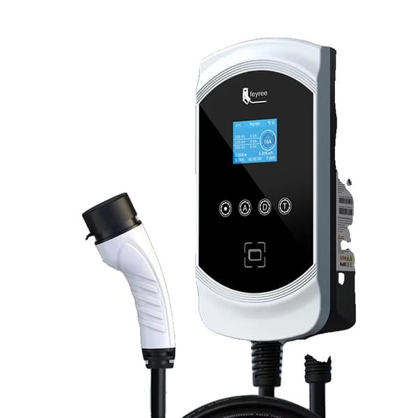 EV-laturi, useita tehokkuuksia 7,6KW 11KW 22KW, älykäs sovelluksen hallinta,11 kilowattia 16 ampeeria 3 vaihetta
