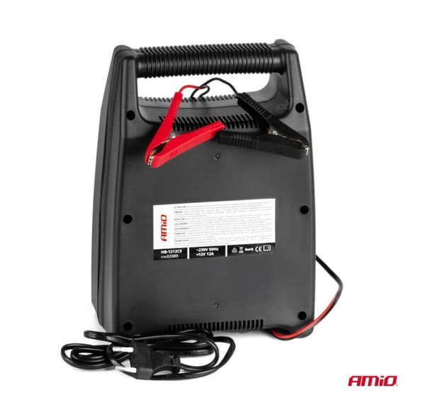 Batterioplader 12V, 12A, display
