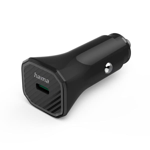 Laddare för bil QI "Eco" USB-C, PD/QC® 3.0, 25W, Svart Svart