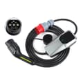 Miniatyrbillede 1 af 2: Elbiloplader, justerbar strøm 6A-32A, Mode 2 oplader,T2 16A 3 fase 4 meter