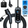 Pikkukuva 2 / 2: Kannettava sähköauton laturi, IEC62196-2, 16A maksimi, 3.5KW,Tyyppi2, TYYPPI2
