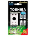 Miniatyrbild 2 av 2: Kompakt laddare - Toshiba - AA/AAA - 4 uppladdningsbara batterier 2000mAh - Inomhus