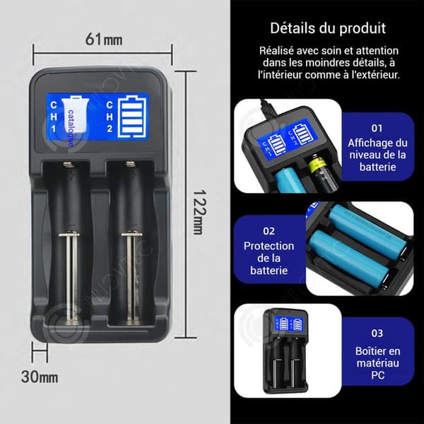 INN USB 18650 batteriladdare 4,2v 1000m för 2 batterier med digital display batteriladdare 18650 batteriadapter