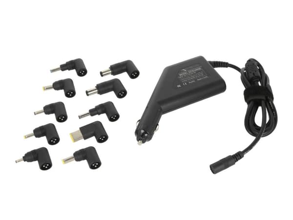 Universal biloplader 90W 10-bens strømforsyning