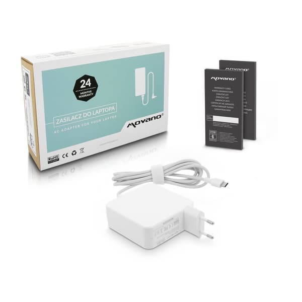 Strømforsyning USB-C 65W bærbar oplader