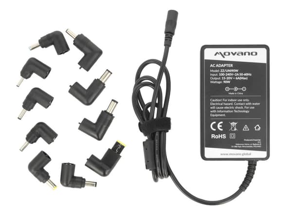 Strømforsyning universaloplader 15-20v|90W|10-bens