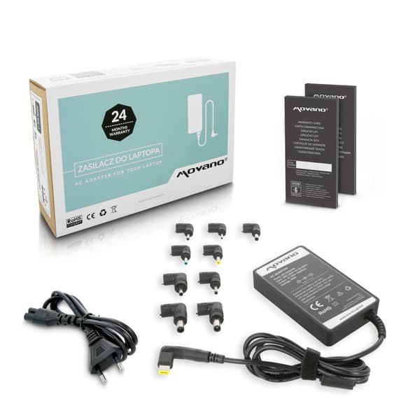 Strømforsyning universaloplader 15-20v|65W|10-bens