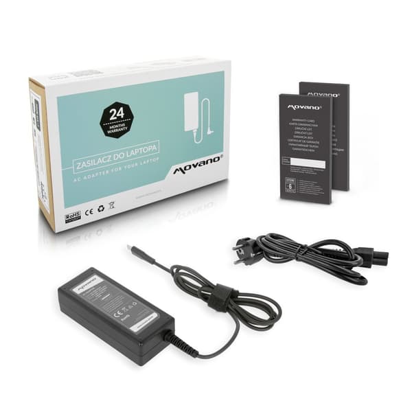 Strømforsyning USB-C 65W bærbar oplader