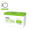 Miniatyrbillede 1 af 2: 12V 100Ah Lithium Jern Fosfat Batteri, Høj Kapacitet, Indbygget BMS,12V 100AH