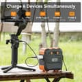 Miniatyrbillede 3 af 4: Bærbar Strømbank, 26400mAh Batterikapacitet, 120W AC Udgange, Flere Udgange