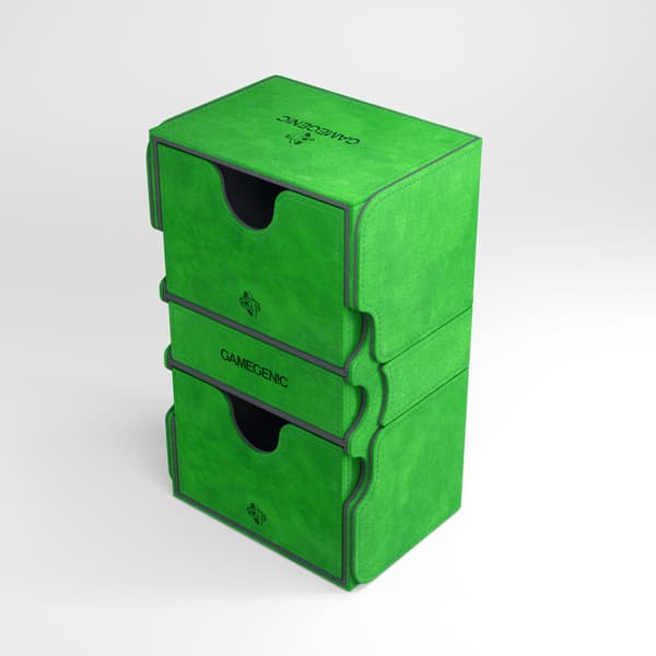 GameGenic Stronghold 200+ Convertible Deck Box (Green)