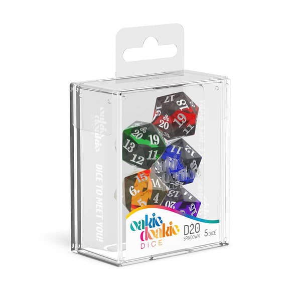 Oakie Doakie Dice D20 Spindown Dice Set - Enclave 5 pack