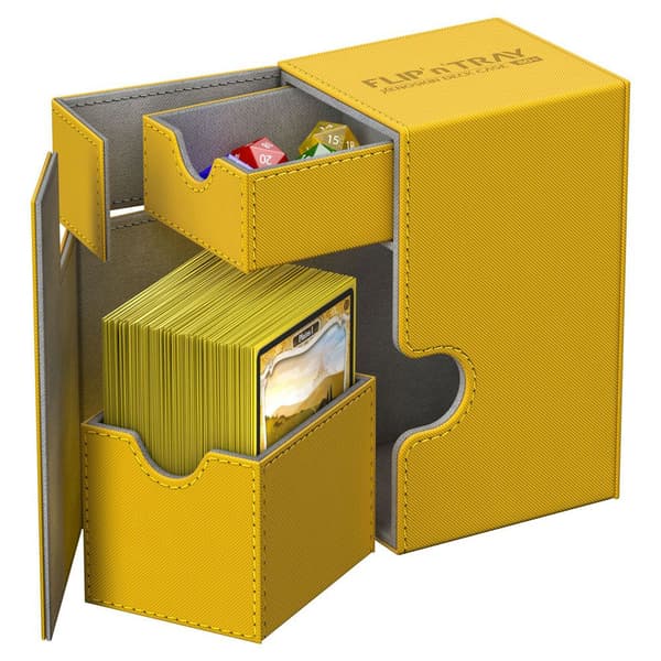 Ultimate Guard Flip´n´Tray Deck Case 80+ Standard Size XenoSkin Amber