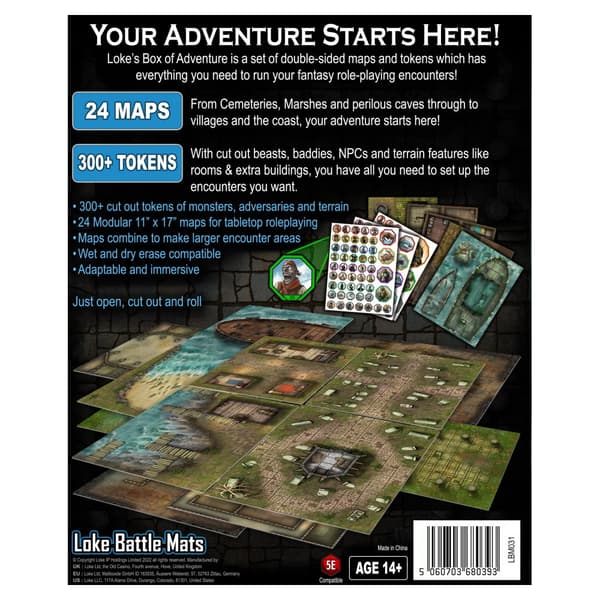 Box of Adventure: RPG Maps & Tokens 2 - Coast of Dread