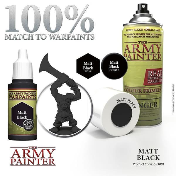 Matt Black - ArmyPainter Base Primer Spray