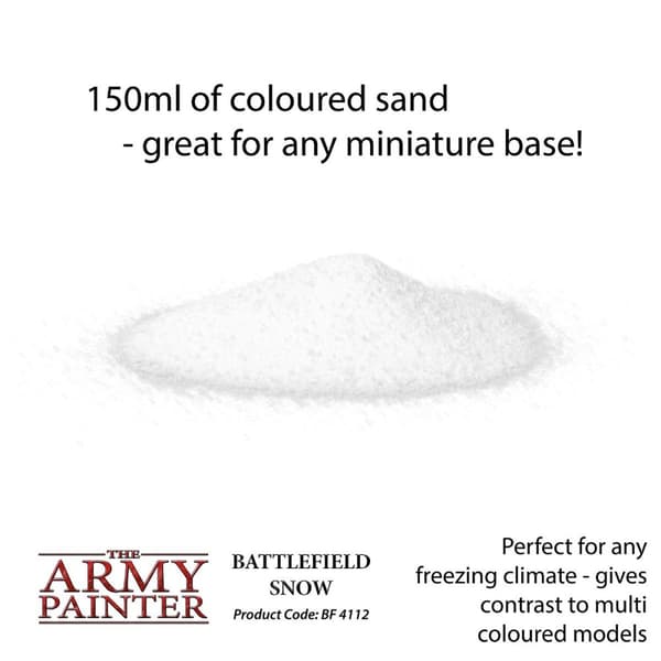 Battlefields: Snow Battleground basing The Army Painter