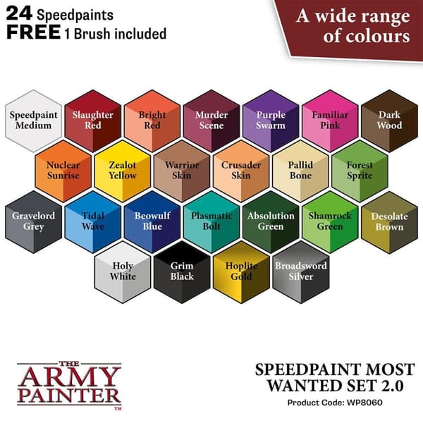Speedpaint 2.0 Most Wanted Set The Army Painter 24 färger