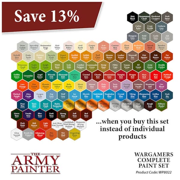 Warpaints Complete Paint Set The Army Painter 124 färger