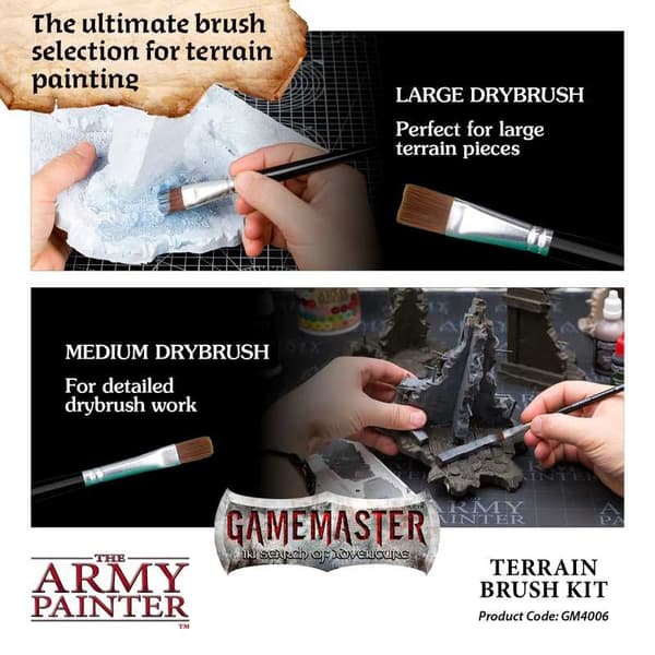 GameMaster Terrain Brush Kit The Army Painter