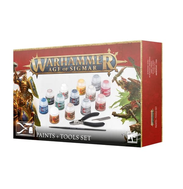 NY! Nya Warhammer Age of Sigmar Paints Tools set 13 färger Avbitartång Pensel