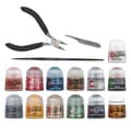 Miniatyrbild 2 av 3: NY! Nya Warhammer Age of Sigmar Paints Tools set 13 färger Avbitartång Pensel