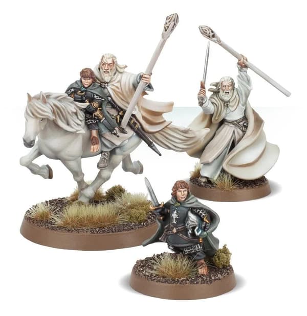 NY! Gandalf the White and Peregrin Took Lord of the Rings miniatures