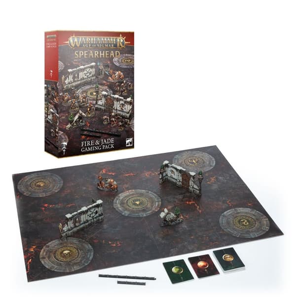 NY!  Spearhead – Fire & Jade Gaming Pack Age os Sigmar
