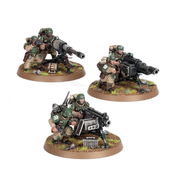NY! Warhammer 40 000 Astra Militarum Cadian Heavy Weapons Squad 5 Miniatures