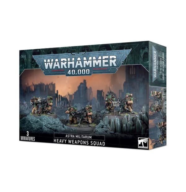 NY! Warhammer 40 000 Astra Militarum Cadian Heavy Weapons Squad 5 Miniatures
