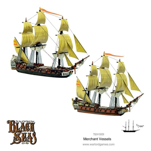 NY! Black Seas: Merchant Vessels Warlord Games