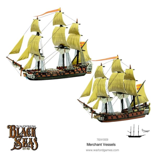 NY! Black Seas: Merchant Vessels Warlord Games