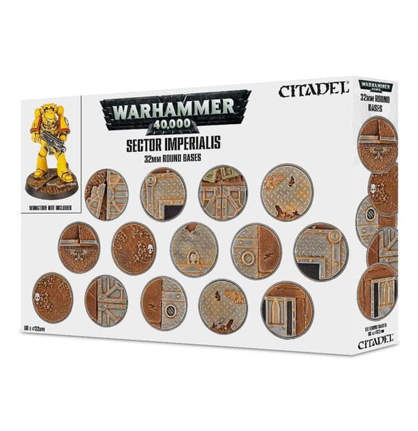NY! Sector Imperialis 32mm Round Bases Citadel Warhammer