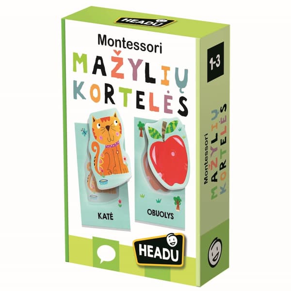 HEADU Montessori Baby Flashcards (In Lithuanian lang.)