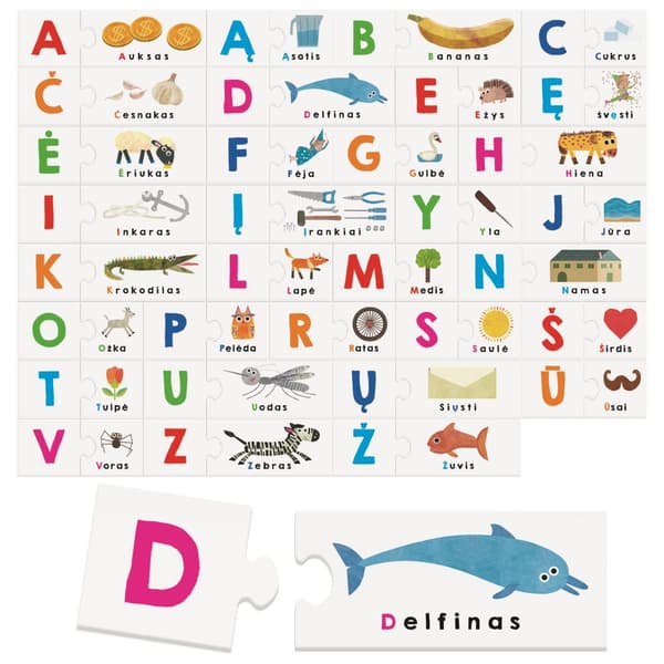 HEADU Montessori Touch Abc (In Lithuanian lang.)