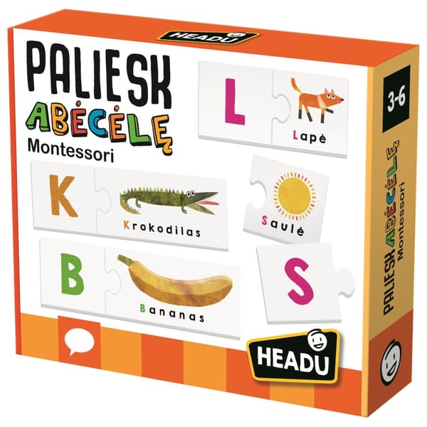 HEADU Montessori Touch Abc (In Lithuanian lang.)