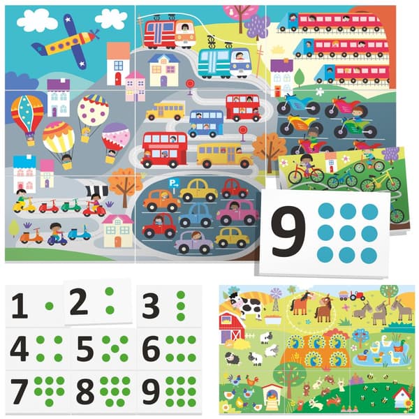 HEADU Flashcards 123 Touch Montessori educative game