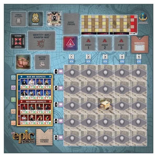 Tiny Epic Crimes: Game Mat (Exp.)