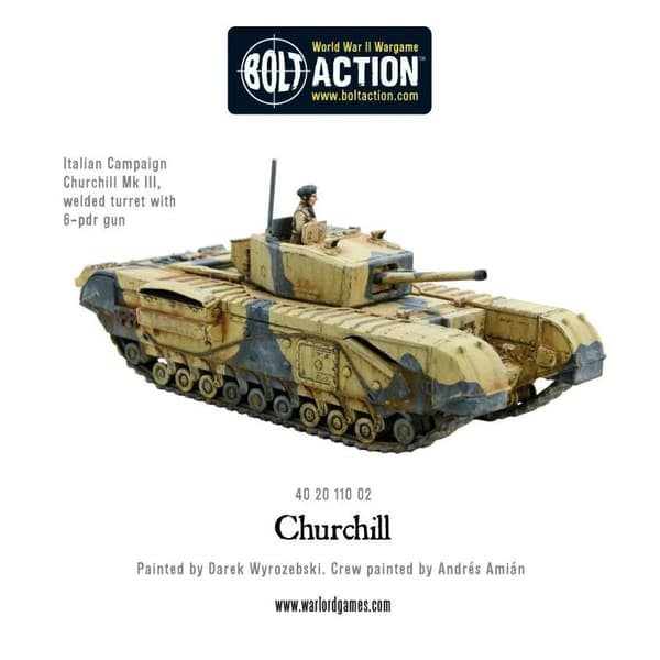 NY! Churchill Tank (Plastic) - Bolt Action Warlord Games