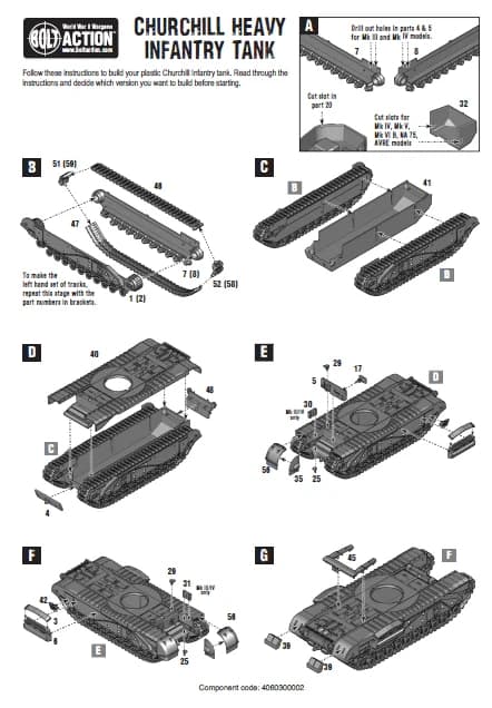 NY! Churchill Tank (Plastic) - Bolt Action Warlord Games