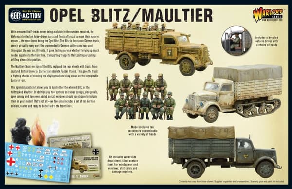 NY! Opel Blitz/Maultier (plastic) - Bolt Action Warlord Games