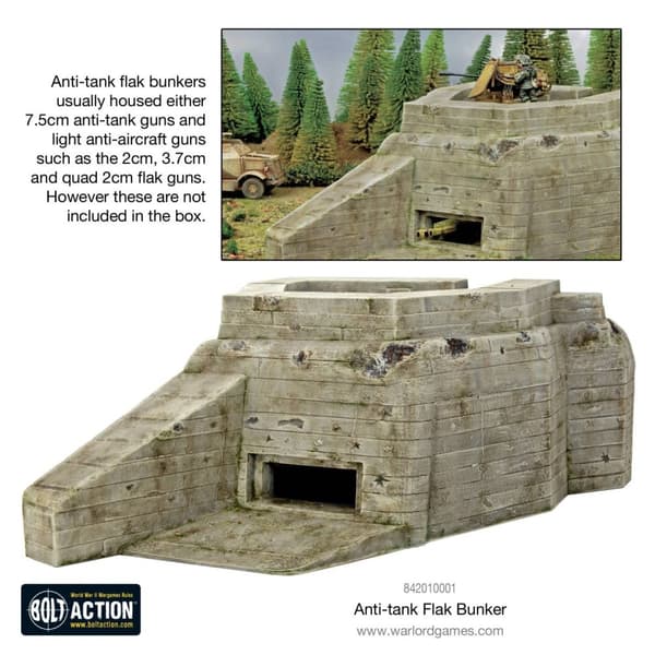NY! Anti-Tank / Flak Bunker - Bolt Action Warlord Games
